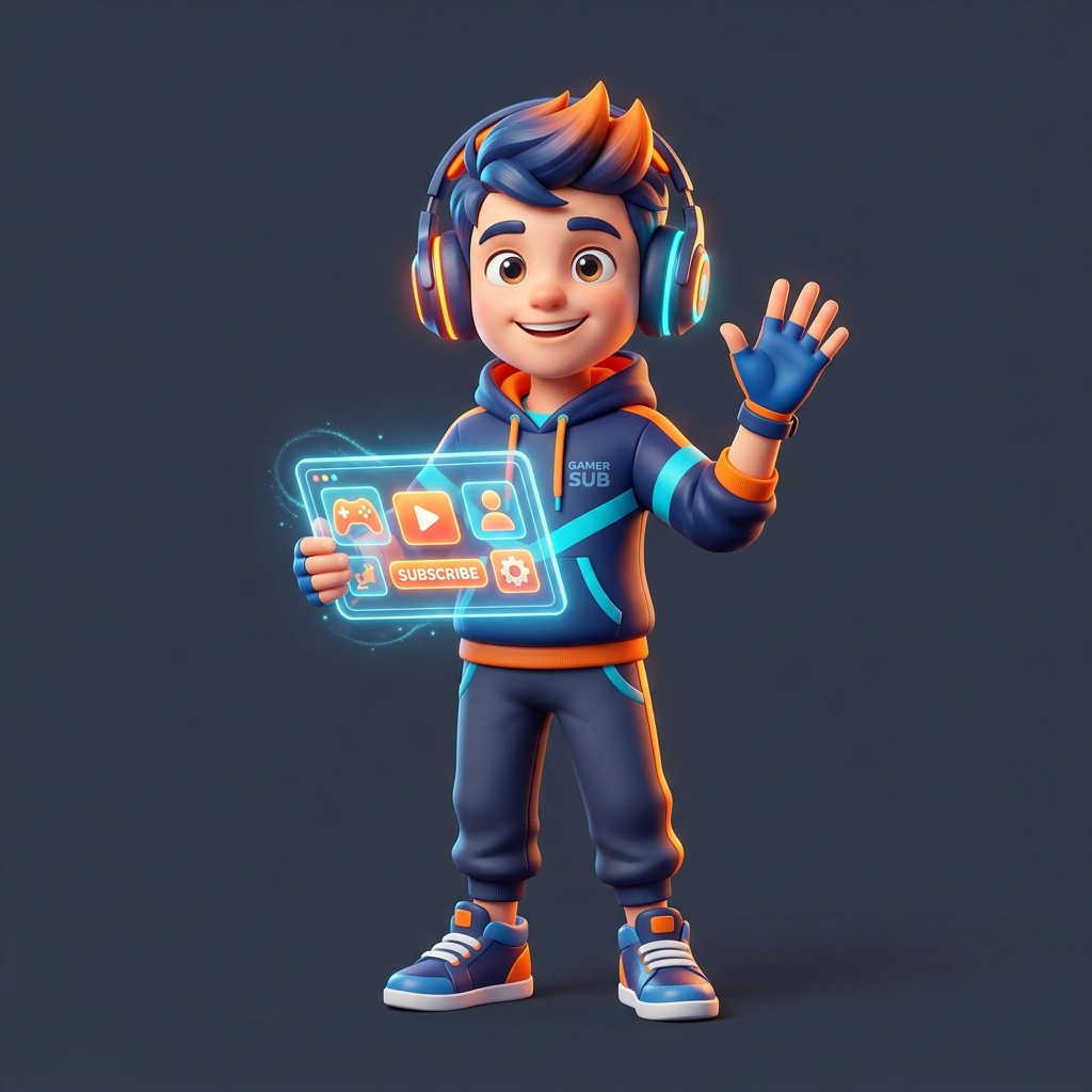 GamesBoy Mascot